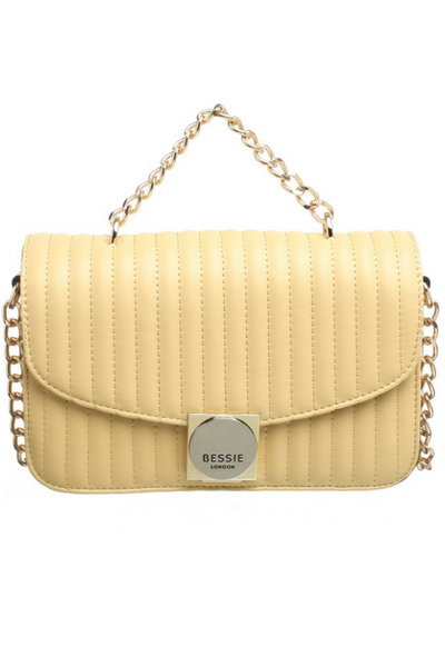 Bessie London Yellow Quilted Bag (BH5093)