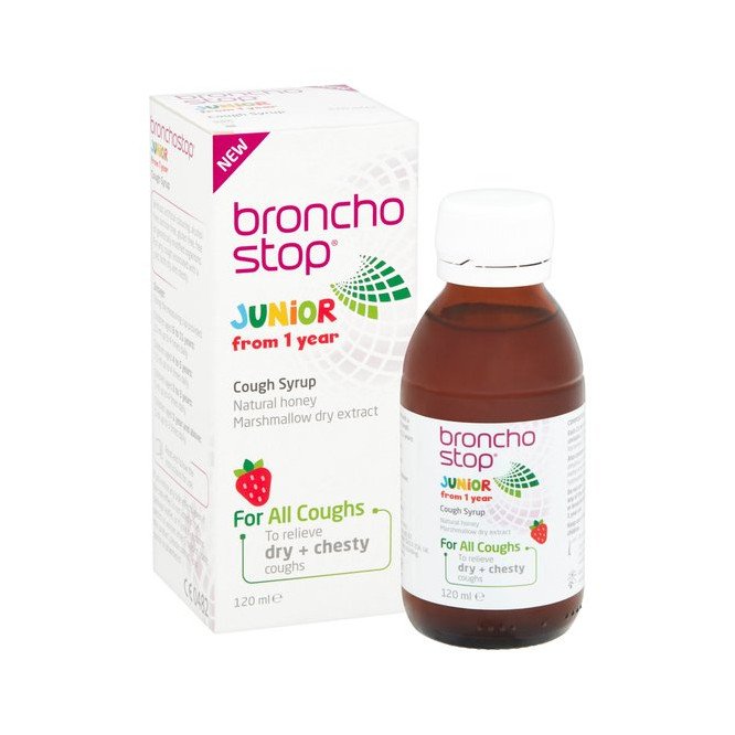 Bronchostop Cough Syrup Junior 120ml Free UK Delivery Kennedy's