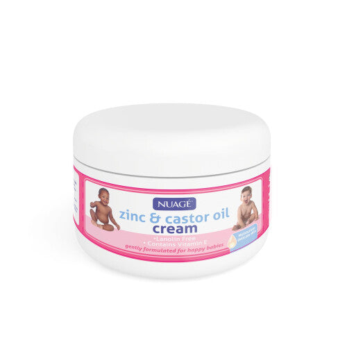 Crème Nuage Zinc & Castor Oil Pour Bébés 200ml - Sans Lanoline, Formule Douce - Soin Complet Du Corps, Fabriqué Au Royaume-Uni