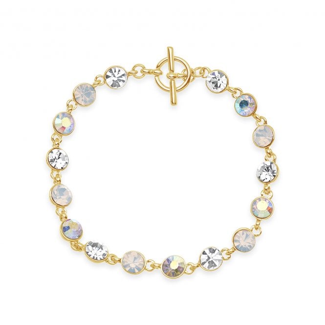 Park Lane White Opal Crystal Bracelet (B1055)