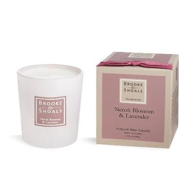 Brooke and Shoals Candle Neroli Blossom & Lavender (190g) packaging