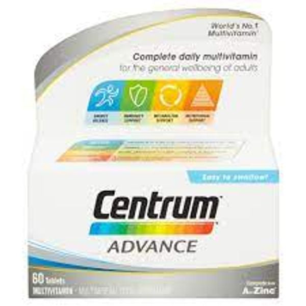 Centrum Advanced Multivitamin And Minerals 60 Tablets