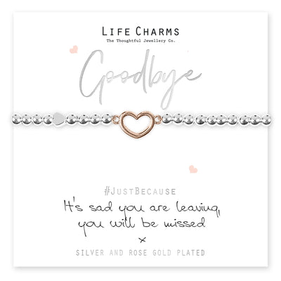 Life Charms Goodbye Bracelet