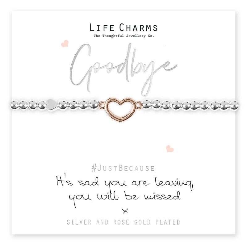 Life Charms Goodbye Bracelet