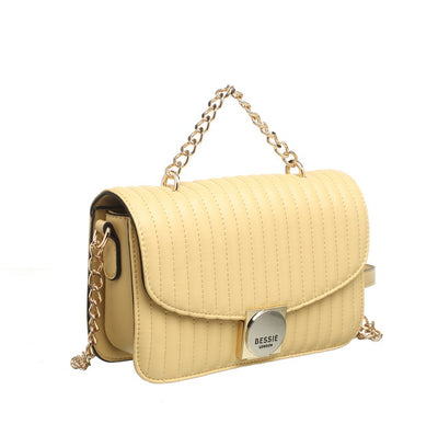 Bessie London Yellow Quilted Bag (BH5093)
