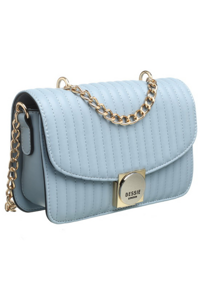 Bessie London Light Blue Quilted Bag