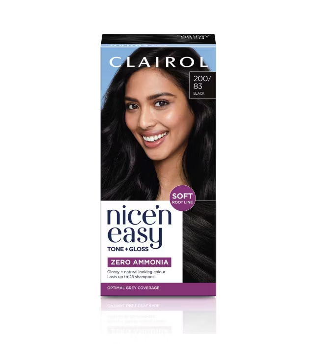 Clairol Nice’n Easy Tone + Gloss Black 200/83 Hair Dye