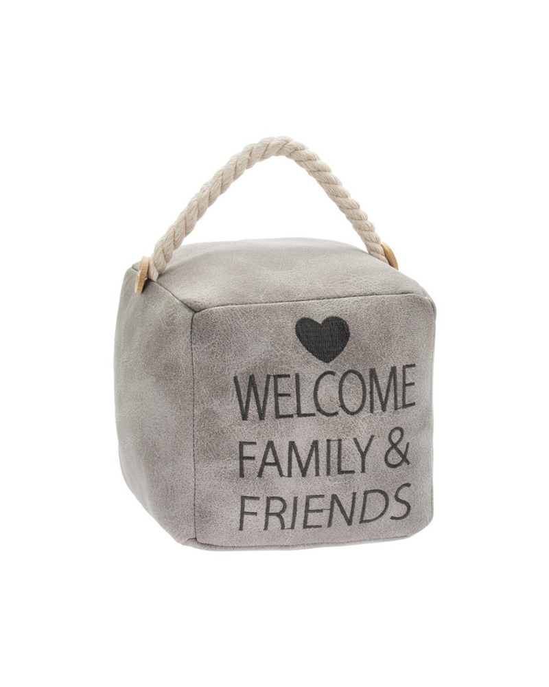 Welcome Family & Friends Doorstop