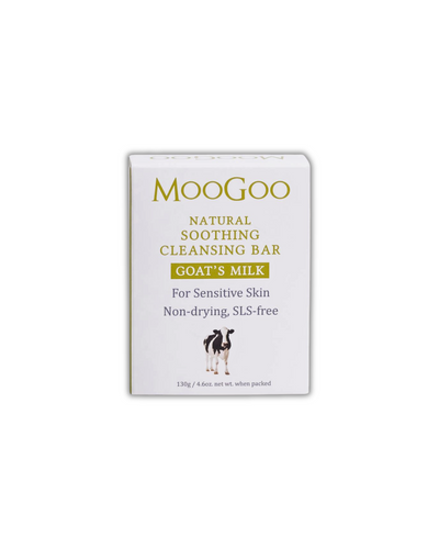 MooGoo Natural Soothing Cleansing Bar - Goat’s Milk 130g