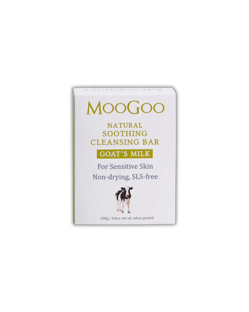 MooGoo Natural Soothing Cleansing Bar - Goat’s Milk 130g
