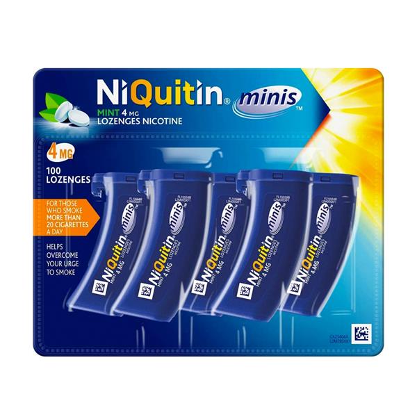 Niquitin Minis Nicotine 4mg Lozenges