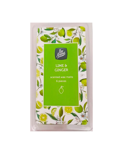 Pan Aroma Scented Wax Melts - Lime & Ginger (6 Pieces)
