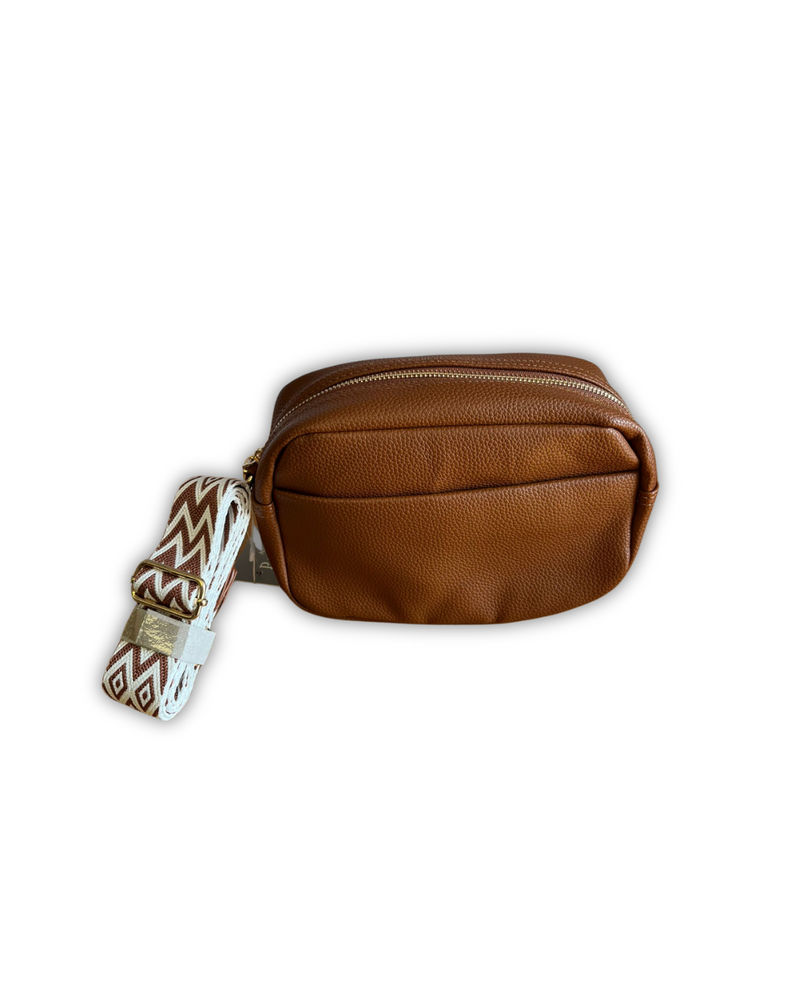 Park Lane Brown Leather Crossbody Bag