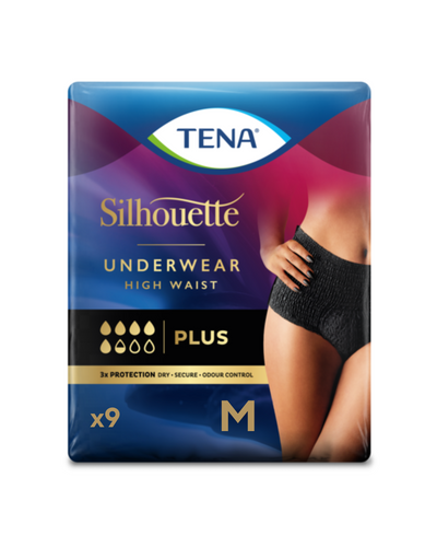 TENA Silhouette Incontinence Pants Plus High Waist Black - Medium x9