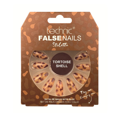 Technic False nails Stiletto Tortoise Shell