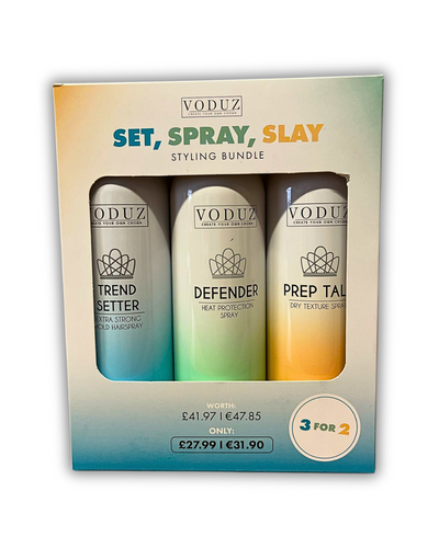 Voduz Set Spray Slay Styling Bundle