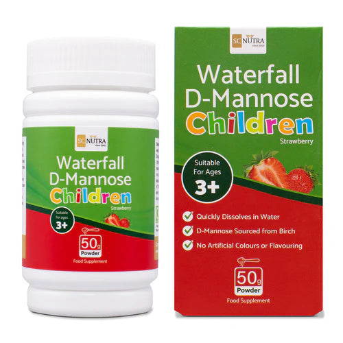 SC Nutra - Waterfall D-Mannose Children - Strawberry 50g Powder
