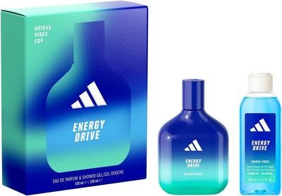 Adidas Vibes Energy Drive Eau De Parfum & Shower Gel Mens Gift Set