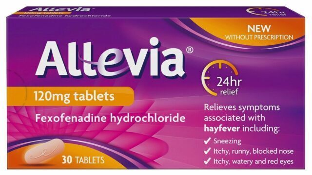Allevia Fexofenadine Hydrochloride 30 tablets (120 mg)