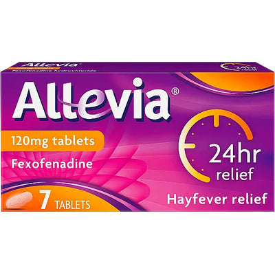 Allevia Fexofenadine Hydrochloride 7 tablets (120 mg)