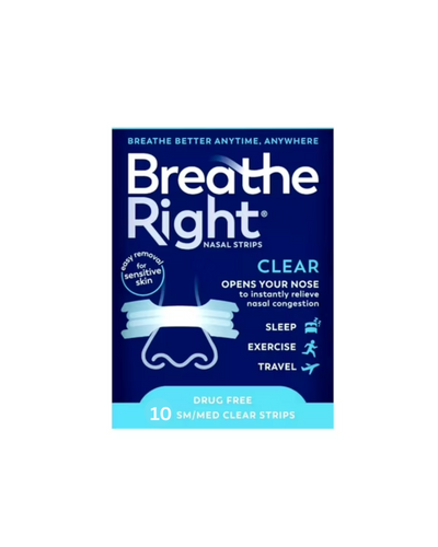 Breathe Right nasal strips packaging on a white background