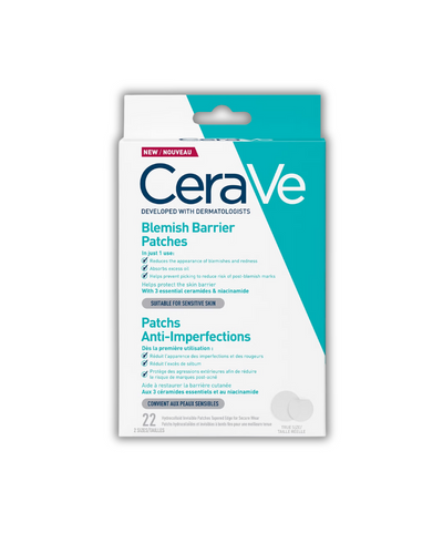 CeraVe blemish barrier patches packaging on a white background