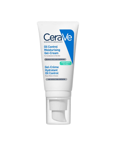 CeraVe oil control moisturizing gel-cream on a white background
