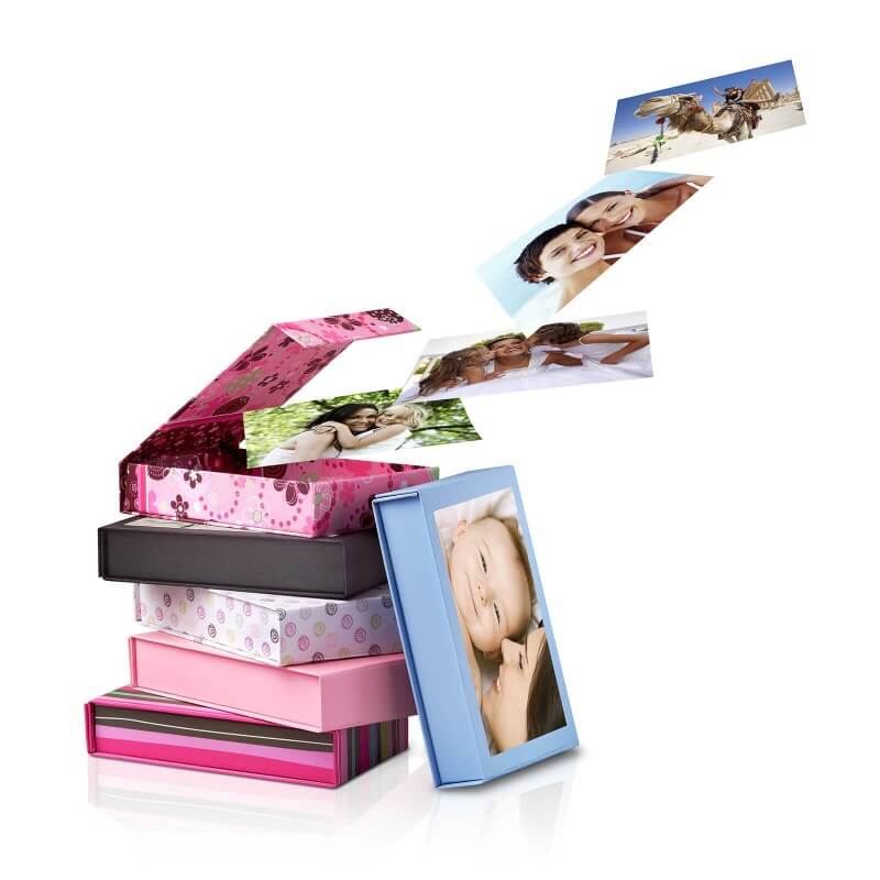 Easygifts Black Photo Box 4x6inch / 10x15cm