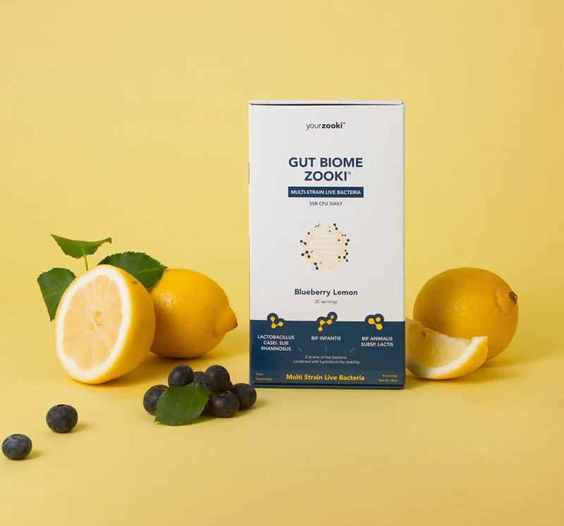 Zooki Gut Biome Blueberry Lemon (30 Servings)