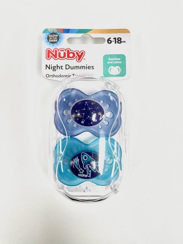Nuby Night Dummies (Blues) (6-18 months)