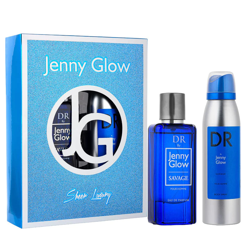 Jenny Glow Savage Pour Homme Body Spray & Fragrance Set 