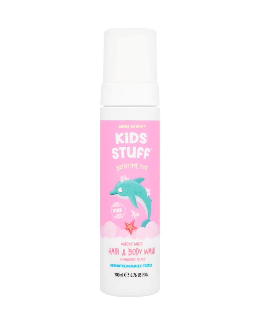 Kids Stuff Strawberry Splash Wacky Whip Pink Hair & Body Wash 200ml ...