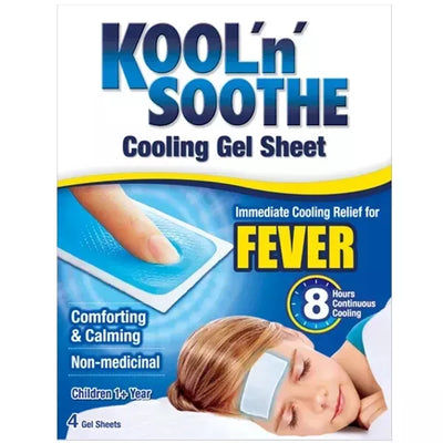 Kool'n'Soothe Cooling Gel Sheet for Fever - 4 Sheets