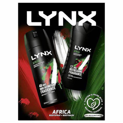Lynx Africa Bodyspray and Bodywash Gift Set - Mandarin & Sandalwood