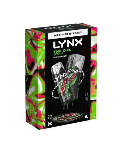 Lynx Africa The O.G. Body Spray and Body Wash Gift Set