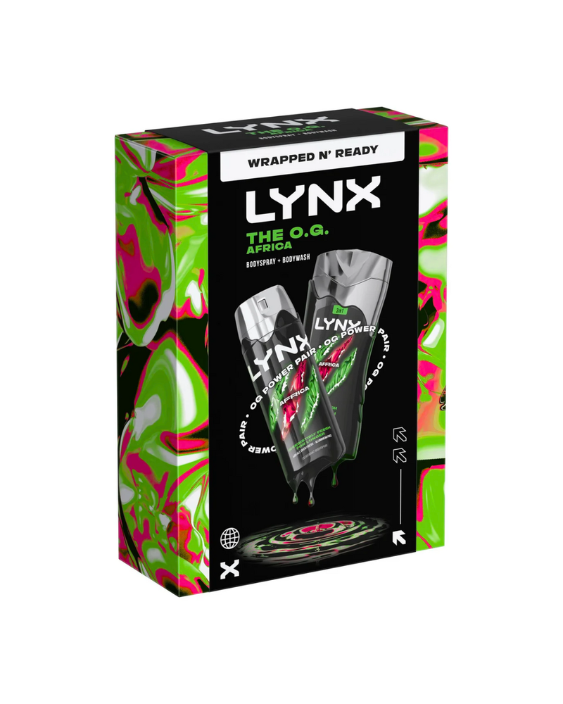 Lynx Africa The O.G. Body Spray and Body Wash Gift Set