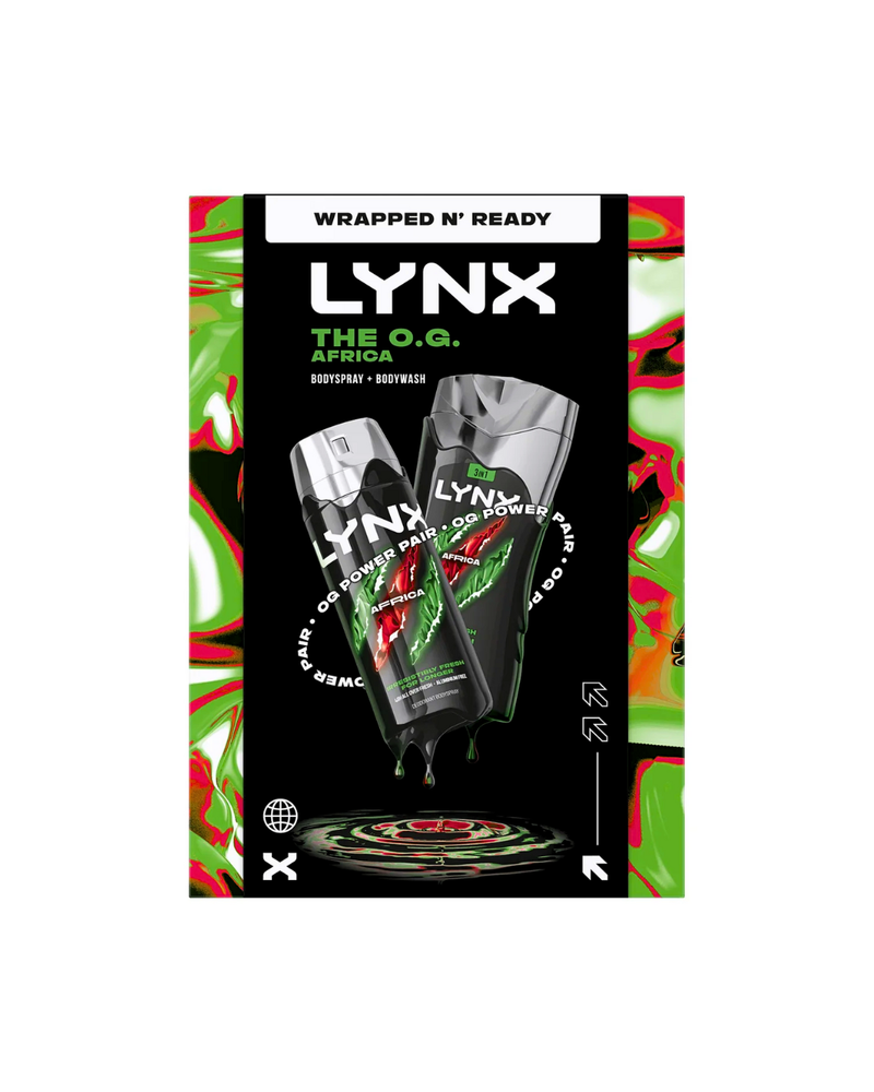 Lynx Africa The O.G. Body Spray and Body Wash Gift Set