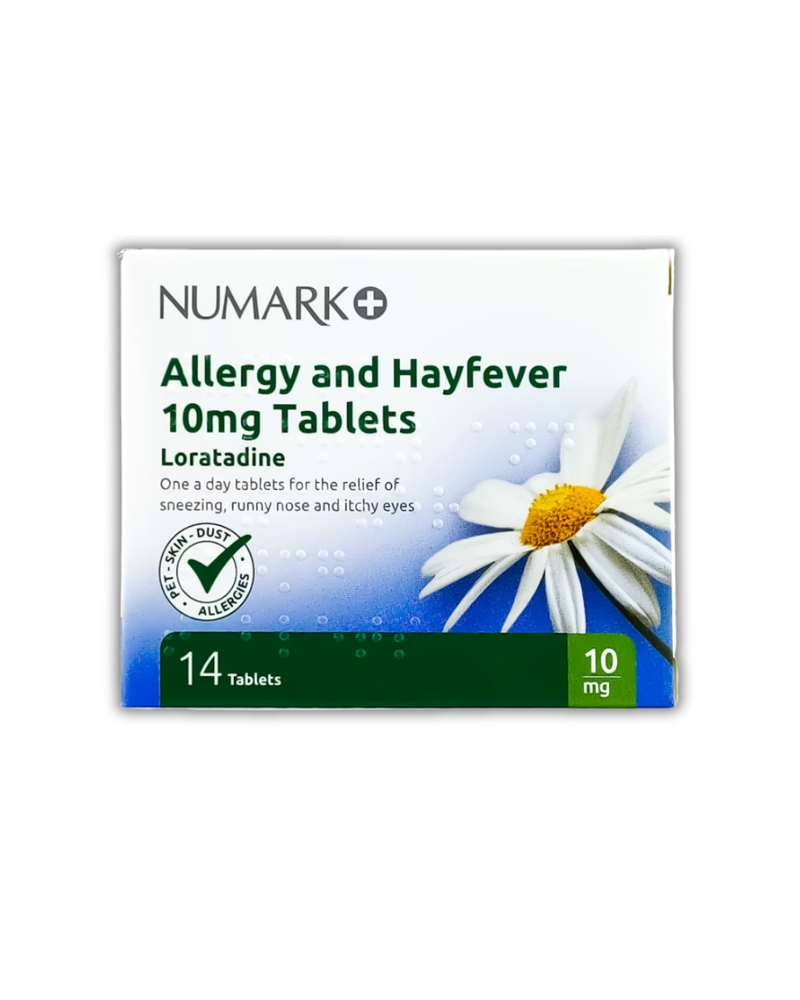 Numark Allergy & Hayfever Loratadine 10mg Tablets - Hayfever Relief ...