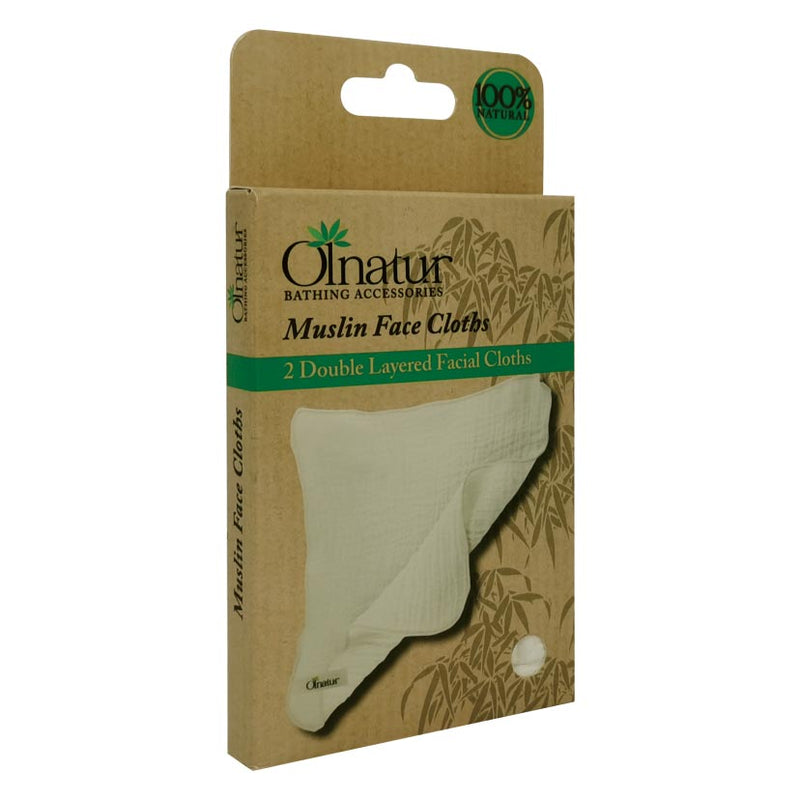 Olnatur Muslin Face Cloth Pack of 2