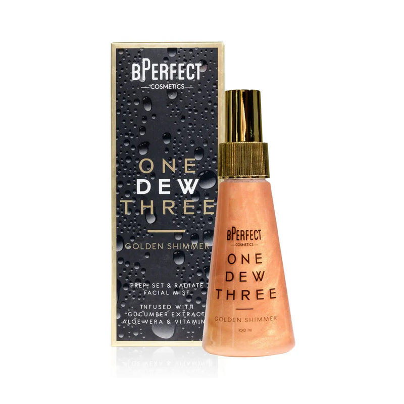 BPerfect One Dew Three - Golden Shimmer Setting Spray Box