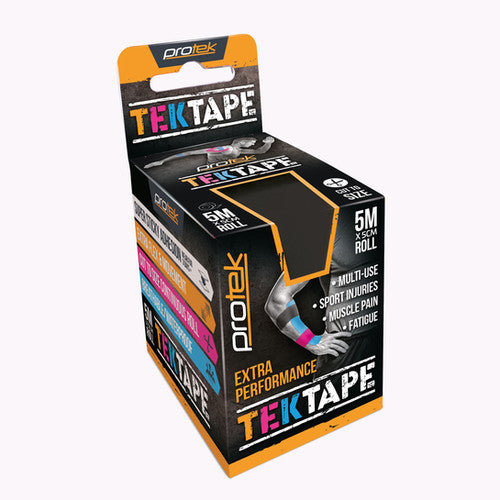 Protek Tektape Kinesiology Black Tape 5cm X 5m