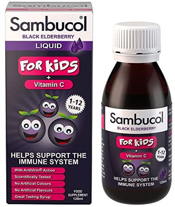 Sambucol Black Elderberry Liquid For Kids packaging