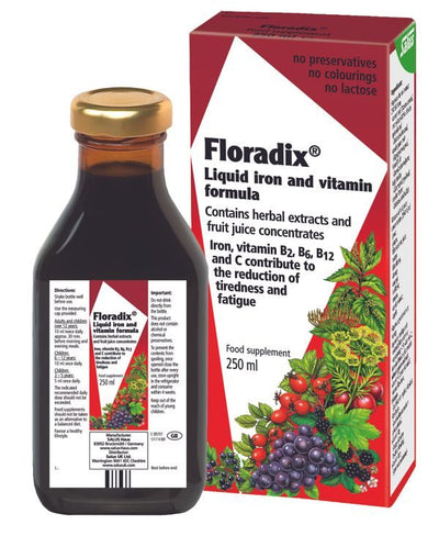 Floradix Herbal Iron Extract 250ml Kennedy's Pharmacy Rasharhin Dunloy Northern Ireland