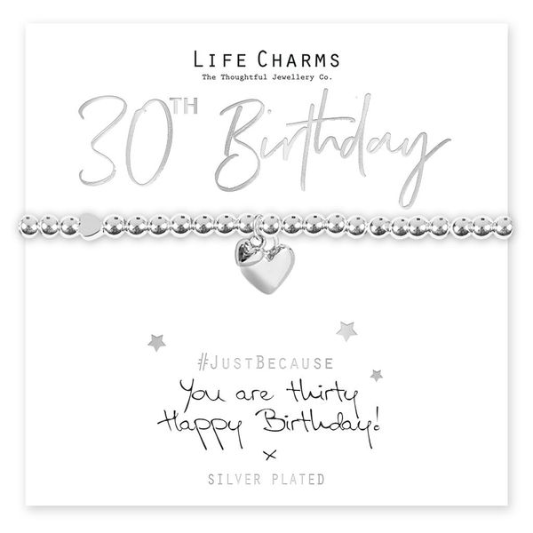 Life Charms 30th Birthday Bracelet