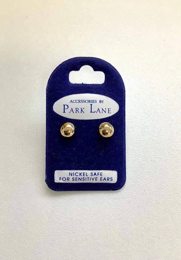 Park Lane Gold Ball Earrings (Small)