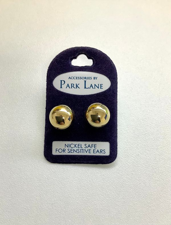 Park Lane Gold Ball Earrings (Large)