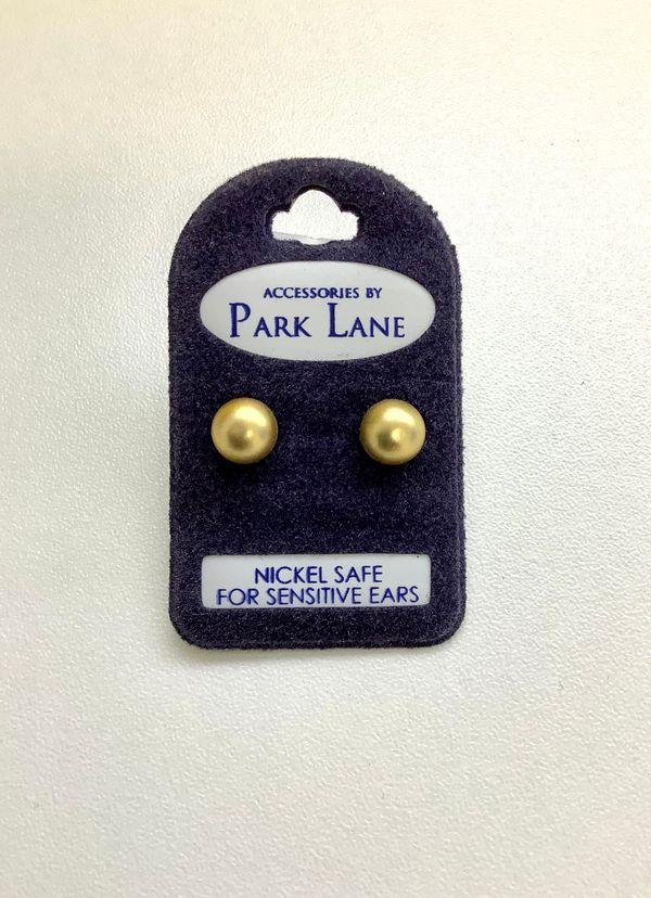 Park Lane Matte Gold Ball Earrings