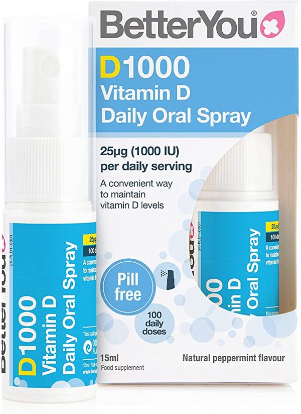 Better You Dlux 1000iu Vitamin D Spray 15ml packaging