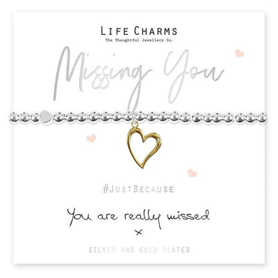 Life Charms Missing You Bracelet