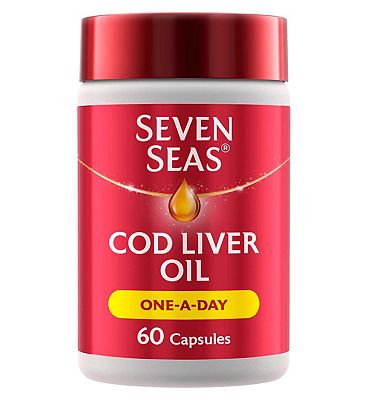 Seven Seas Cod Liver Oil One a Day (60 Capsules) packaging front